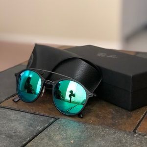 Ray ban green mirror lens sunglasses